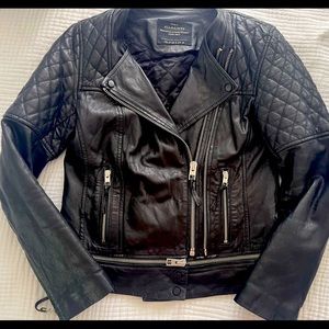 Allsaints leather motorcycle jacket